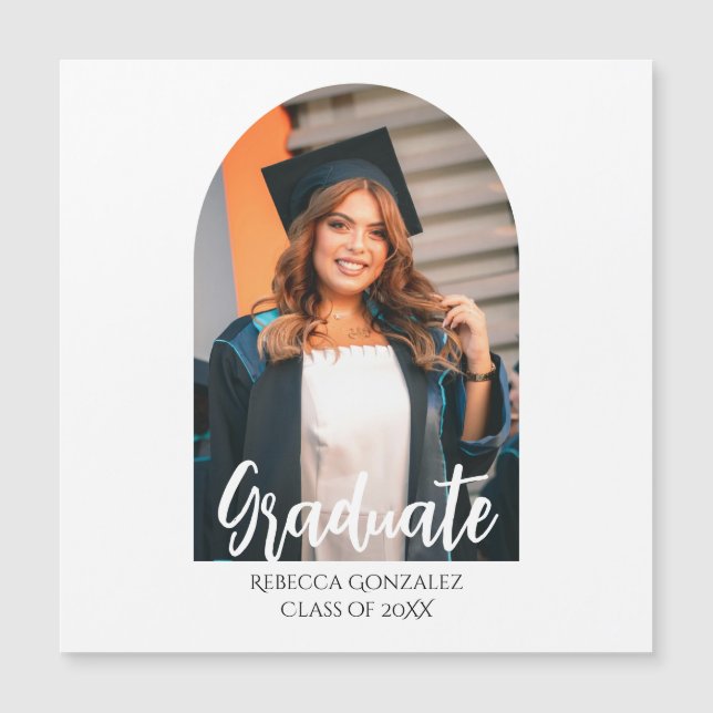 Tarjeta de Invitación de Graduación Feliz (Anverso)