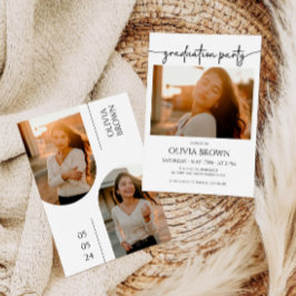 Tarjeta de Invitación de graduación, fiesta de gra