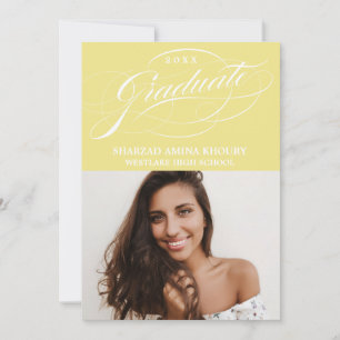 TARJETA DE INVITACIÓN DE GRADUACIÓN FIESTAS ELEGAN