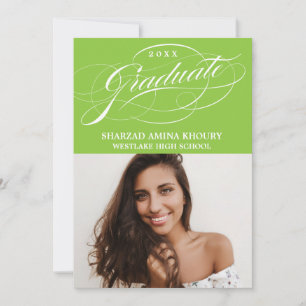 TARJETA DE INVITACIÓN DE GRADUACIÓN FIESTAS ELEGAN