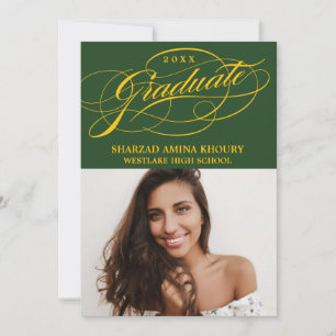 TARJETA DE INVITACIÓN DE GRADUACIÓN FIESTAS ELEGAN