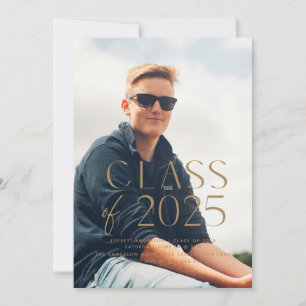 Tarjeta de Invitación de graduación Minimalista mo