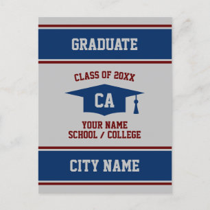 Tarjeta de invitación de graduación para graduados