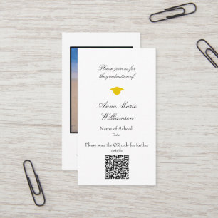 Tarjeta de invitación de graduación para incluir