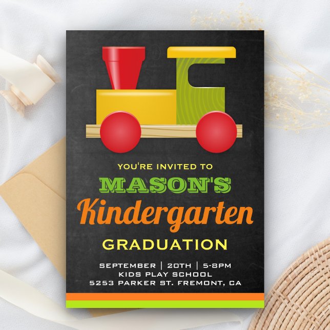 Tarjeta de Invitación de Graduación para Preescola (Subido por el creador)