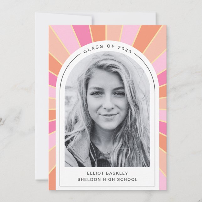 Tarjeta de Invitación de graduación | Tarjeta de g (Anverso)