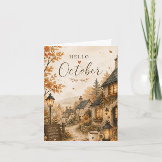 Tarjeta de invitación de Hallo Octoberday color de