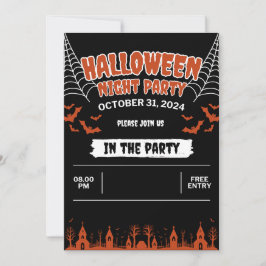 Tarjeta de invitación de Halloween