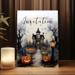 Tarjeta de invitación de Halloween