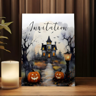 Tarjeta de invitación de Halloween