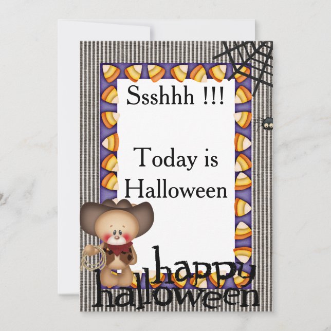 Tarjeta de invitación de Halloween 2 (Anverso)