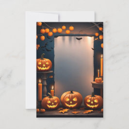 Tarjeta de invitación de Halloween en blanco #20