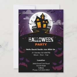 Tarjeta de invitación de Halloween Personalizado m
