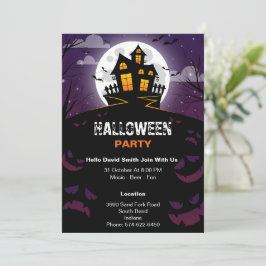 Tarjeta de invitación de Halloween Personalizado m