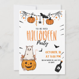 Tarjeta de invitación de Hocus Pocus Halloween