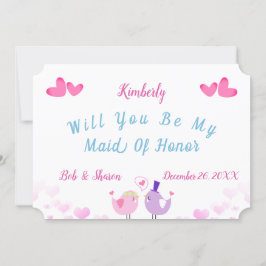 Tarjeta De Invitación De Honor De La Mujer Cuta