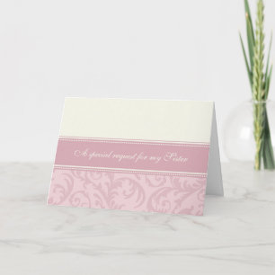 Tarjeta de invitación de honor para hermana de cre