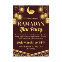 Tarjeta de invitación de Iftar de Ramadán