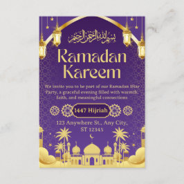 Tarjeta de invitación de Iftar de Ramadán