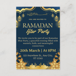 Tarjeta de invitación de Iftar de Ramadán
