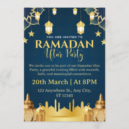Tarjeta de invitación de Iftar de Ramadán