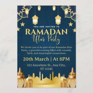 Tarjeta de invitación de Iftar de Ramadán