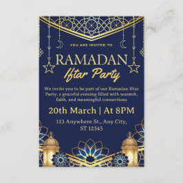 Tarjeta de invitación de Iftar de Ramadán