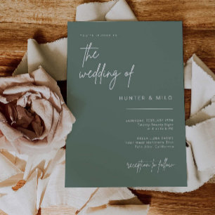 Tarjeta de Invitación de invitación a la boda de s