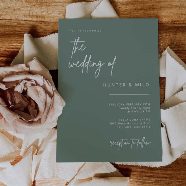 Tarjeta de Invitación de invitación a la boda de s (Subido por el creador)