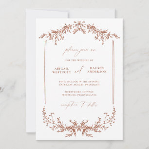 Tarjeta de Invitación de Invitación a la Boda de T