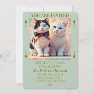 " TARJETA DE INVITACIÓN DE INVITACIÓN ANIVERSARIA