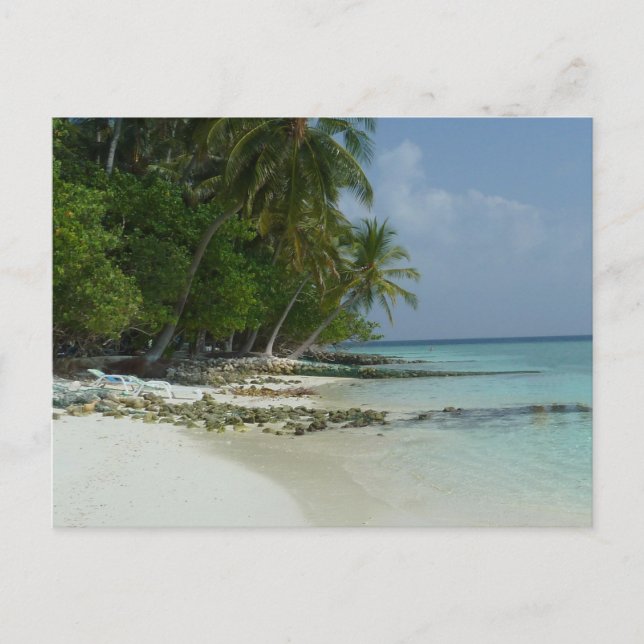 Tarjeta de invitación de Isla Paraíso, postal (Anverso)
