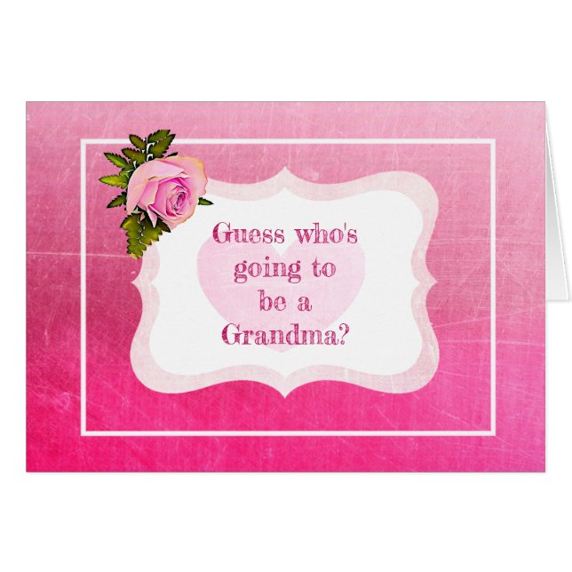 Tarjeta de Invitación de la abuela (Anverso (Horizontal))