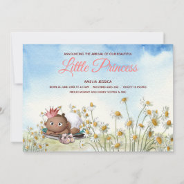 Tarjeta de Invitación de la corona de la princesa 