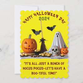 Tarjeta de invitación de la fiesta de Halloween pa