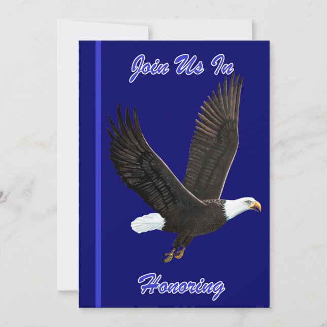 Tarjeta de invitación de la Fuerza Aérea - Coronel (Anverso)