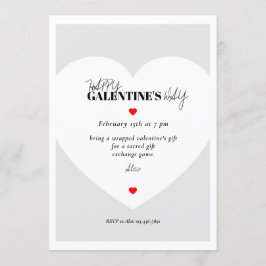 Tarjeta de invitación de la Minimalista Galentine