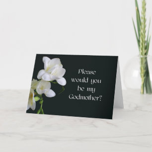 Tarjeta de invitación de la padrina