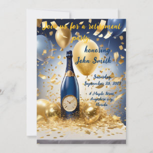 Tarjeta de invitación de la parte de retiro