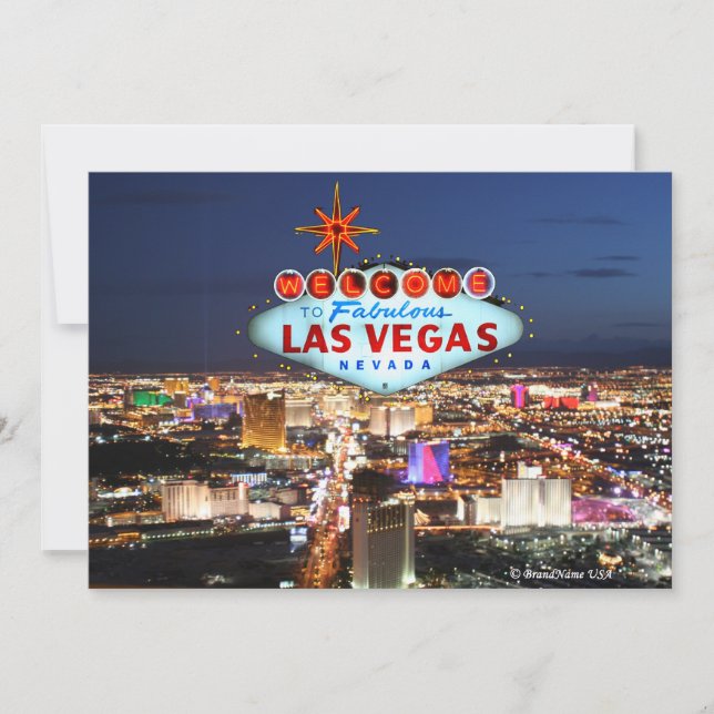 Tarjeta de invitación de Las Vegas (Anverso)