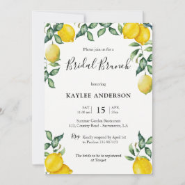 Tarjeta de invitación de Lemons Bridal Brunch