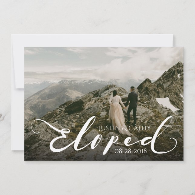 Tarjeta de Invitación de matrimonio Boda eludida d (Anverso)