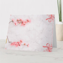 tarjeta de invitación de moda rosa floral