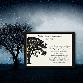 Tarjeta de Invitación de muerte del árbol de la pu