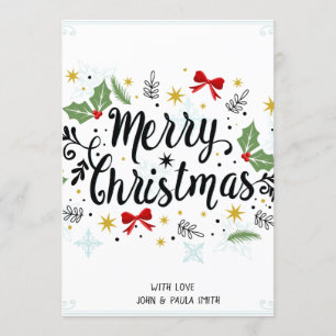 Tarjeta de invitación de navidad