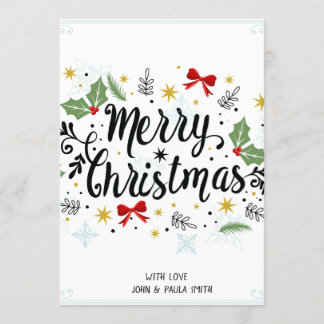 Tarjeta de invitación de navidad