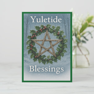 Tarjeta de Invitación de Navidad Bendiciones de Yu