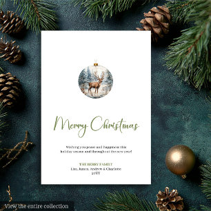 Tarjeta de Invitación de Navidad escena de inviern