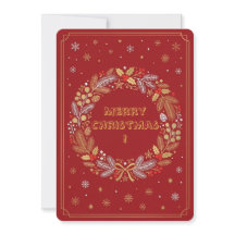 Tarjeta de Invitación de Navidad Fiesta de Fines