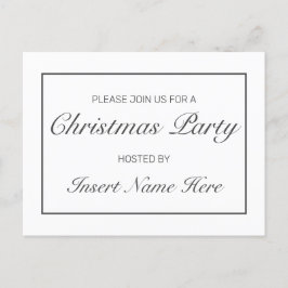 Tarjeta de invitación de Navidad moderna y minimal